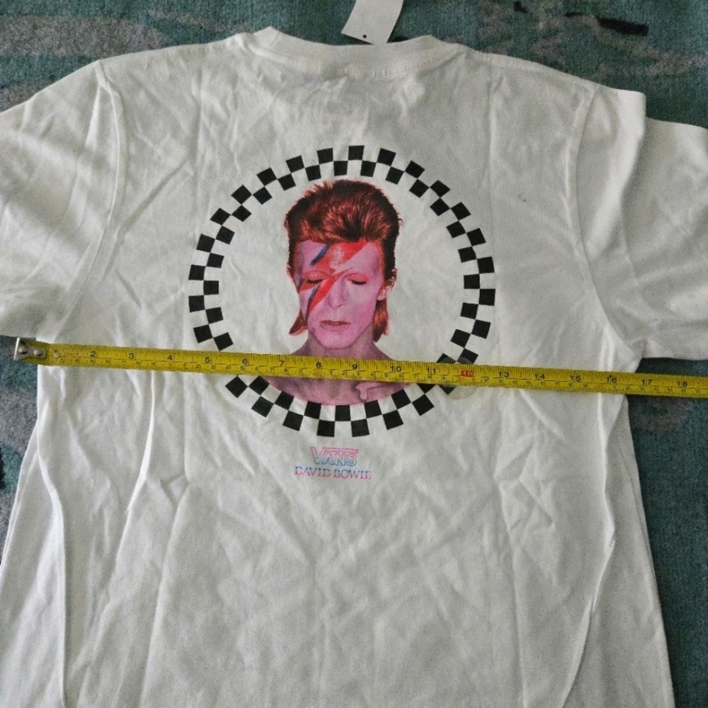 Vans Boys Large David Bowie Alladin SANE White Short Sleeve Tshirt NWT 112024 - Picture 8 of 8